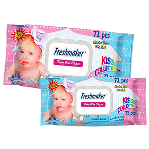 Υγρά Μωρομάντηλα Freshmaker με Καπάκι 72TMX