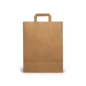 ΤΣΑΝΤΑ ΧΑΡΤΙΝΗ ΚΡΑΦΤ TAKE AWAY ΜΕ ΕΝΙΣΧΥΜΕΝΟ ΕΣΩ ΧΕΡΑΚΙ 26x14x30cm 250TEM.
