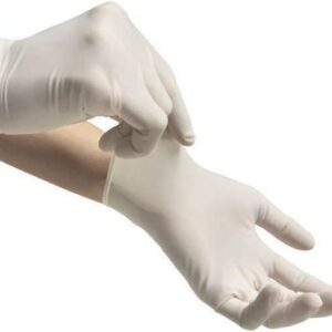 ΓΑΝΤΙΑ LATEX ΜΙΑΣ ΧΡΗΣΗΣ  ΛΕΥΚΑ ΠΟΥΔΡ/ΜΕΝΑ (PPE I)  L- 100TEM