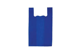 ΤΣΑΝΤΕΣ T-SHIRT HDPE ΜΠΛΕ DELUXE 43CM 1ΚG