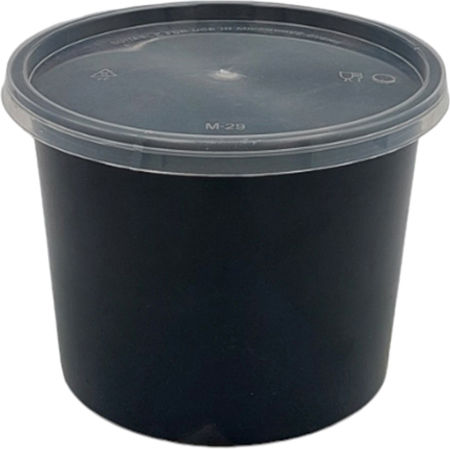 ΣΚΕΥΟΣ PP M/W 1000ML ΣΤΡΟΓΓΥΛΟ INJECTION ΜΑΥΡΟ & ΚΑΠΑΚΙ ΔΙΑΦΑΝΟ NEW 50ΤΕΜ.